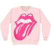 Pink Stencil Tongue Girls Jr Sweatshirt