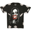 Big Chris Men's Garment Dye "Manson B/W" Over Dyed T-shirt