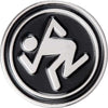 D.R.I. Silver Logo Lapel Pin Pewter Pin Badge