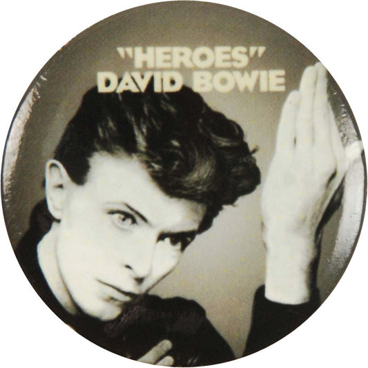 David Bowie Heroes Button