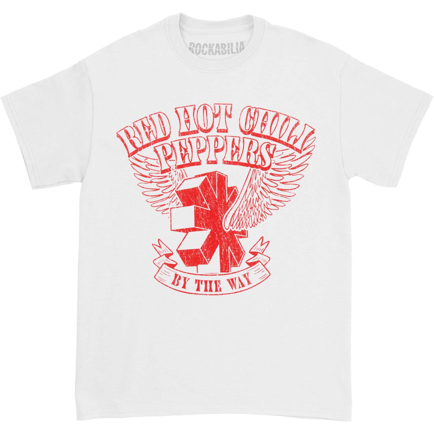 Red Hot Chili Peppers By The Way Distressed Logo T-shirt