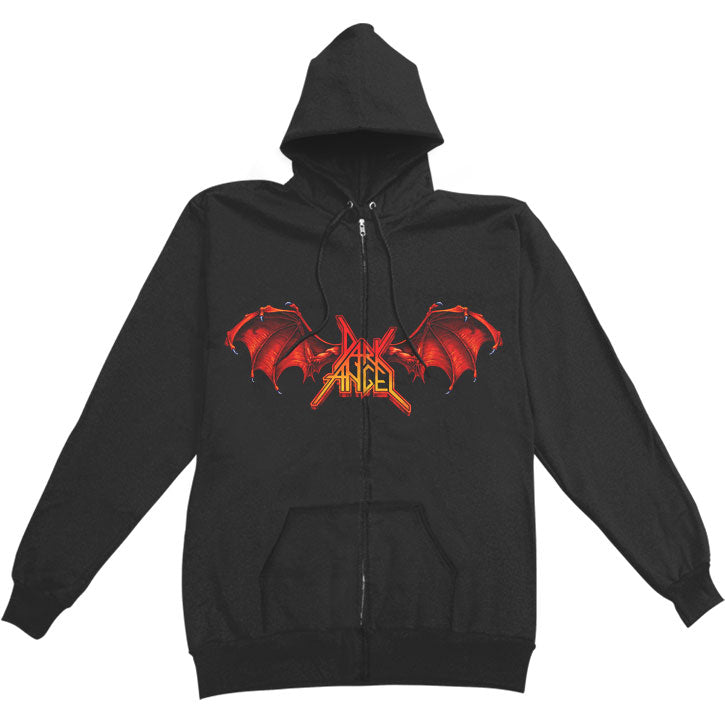 Dark Angel Darkness Descends Zippered Hooded Sweatshirt