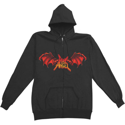 Dark Angel Darkness Descends Zippered Hooded Sweatshirt