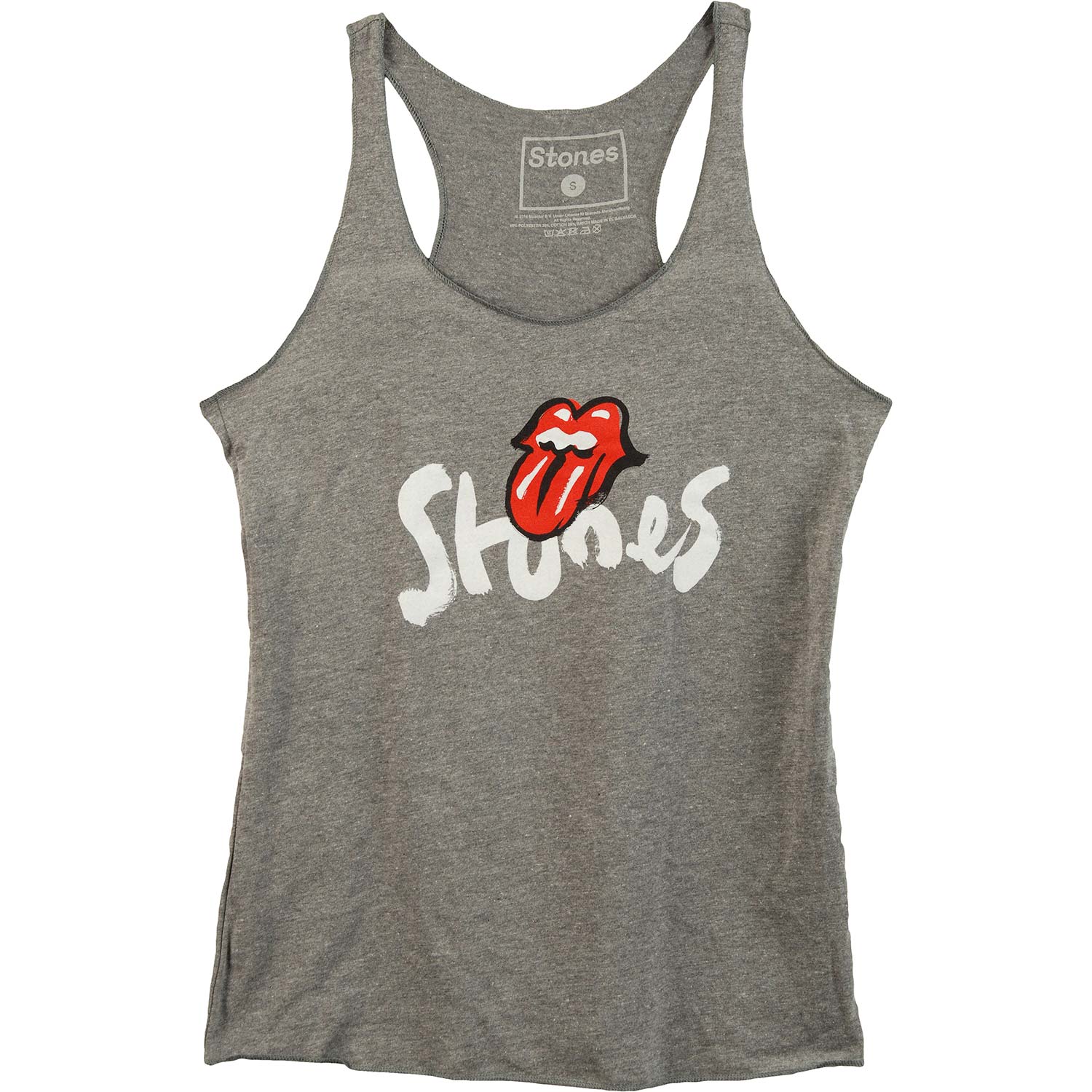 Brush Stroke Stones Grey Racerfront Tank Womens Tank