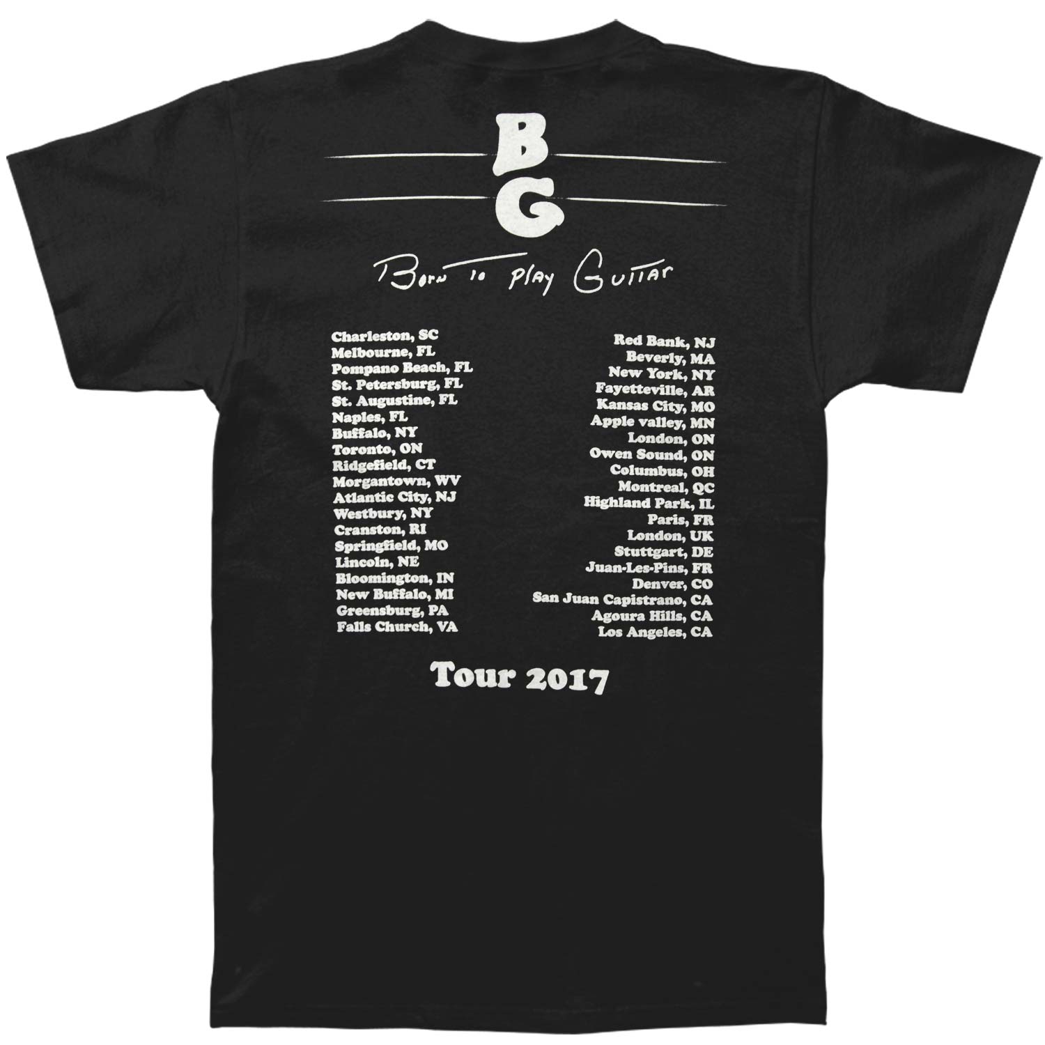 Buddy Guy Two Fisted 2017 (CH - LA) T-shirt