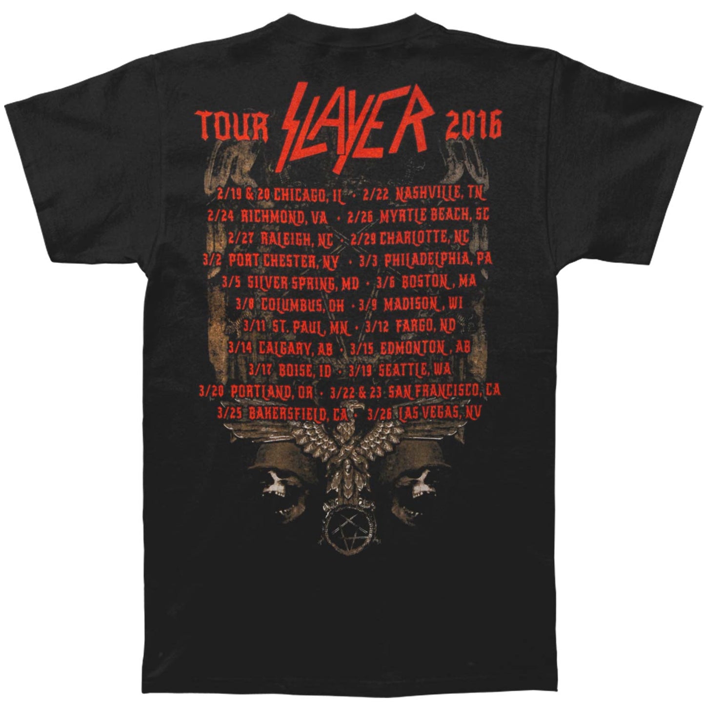 Chain Skulls 2016 Tour T-shirt