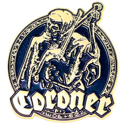 Coroner Punishment For Decadence Pewter Pin Badge