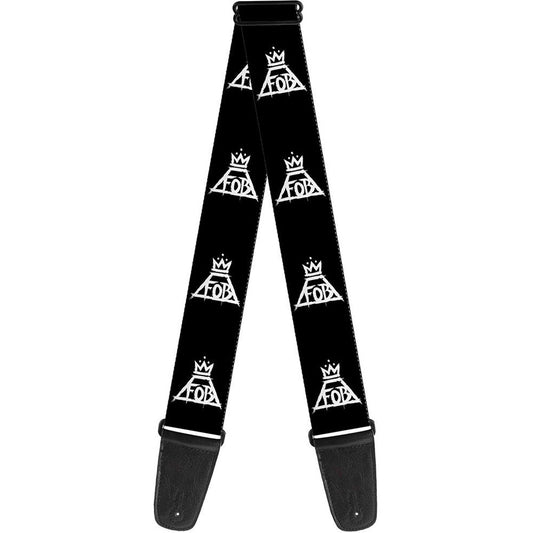 Fall Out Boy FOB Crown Logo Guitar Strap