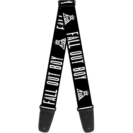 Fall Out Boy Logo & FOB Crown Guitar Strap
