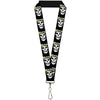 Close Up Fiend Skull Lanyard