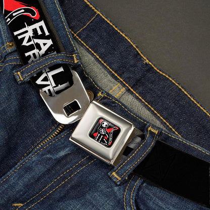 Falling In Reverse Skeleton Cat & Mouse Seatbelt Buckle Belt