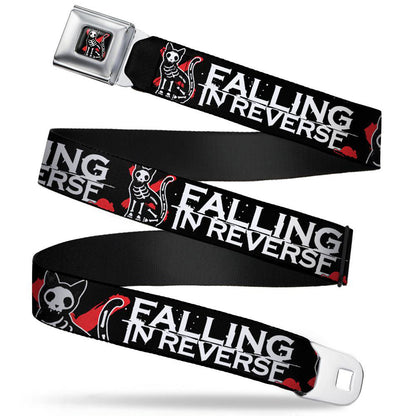 Falling In Reverse Skeleton Cat & Mouse Seatbelt Buckle Belt