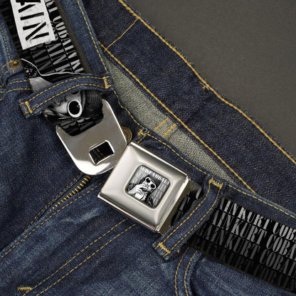 Nirvana Kurt Smoking Seatbelt Buckle Belt