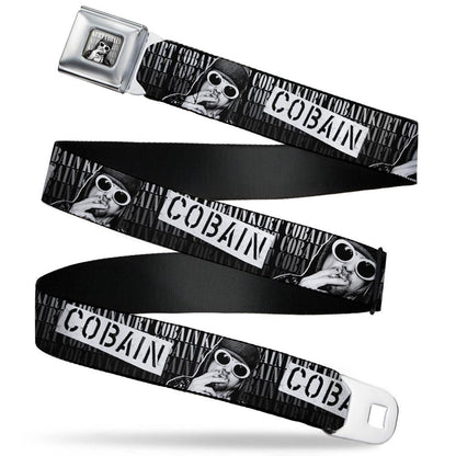 Nirvana Kurt Smoking Seatbelt Buckle Belt