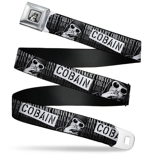 Nirvana Kurt Smoking Seatbelt Buckle Belt