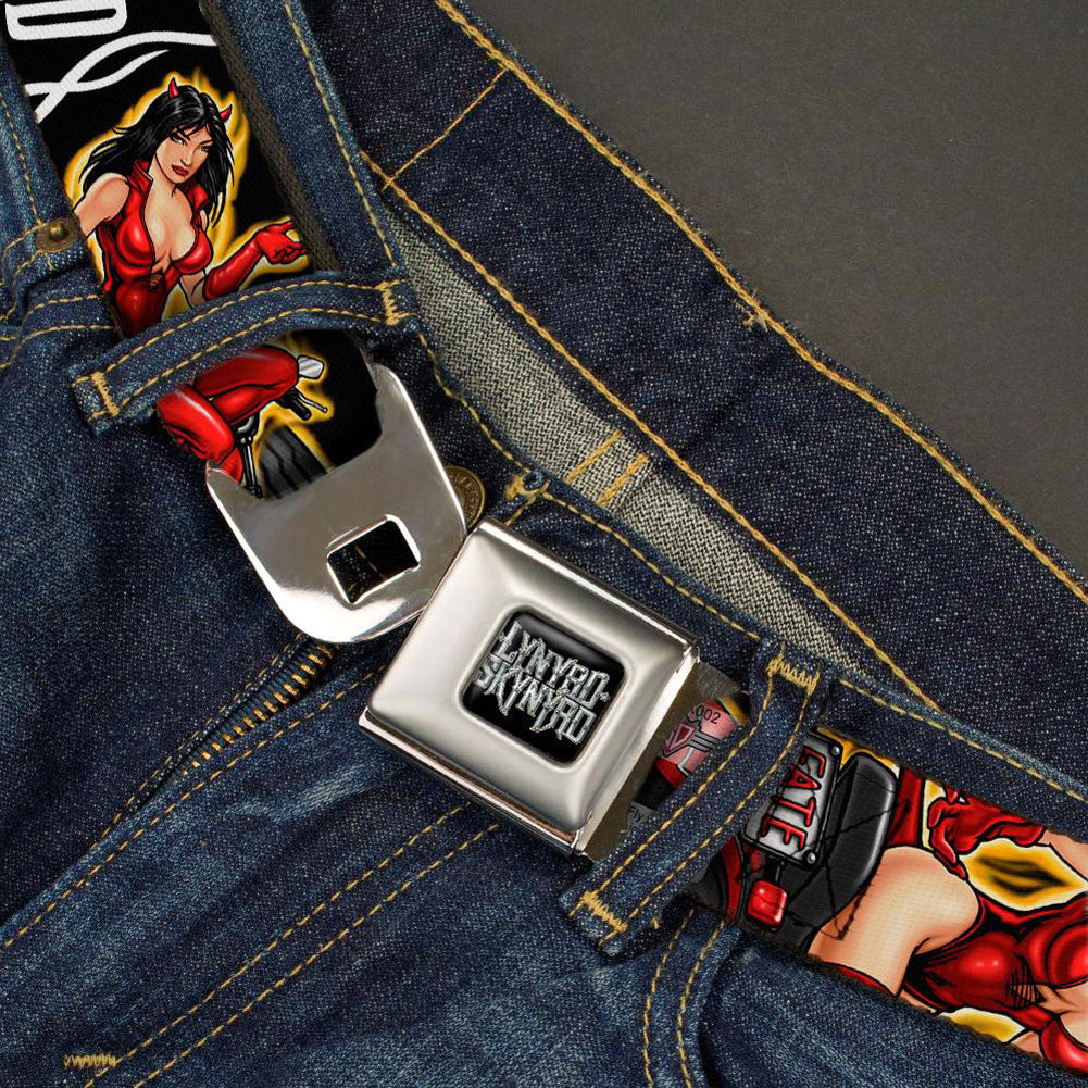 Lynyrd Skynyrd Devil In The Bottle Seatbelt Buckle Belt