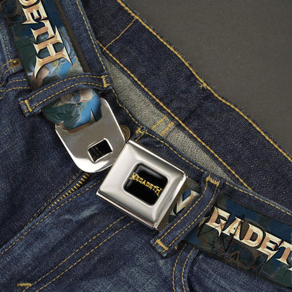 Megadeth Vic Rattlehead Seatbelt Buckle Belt