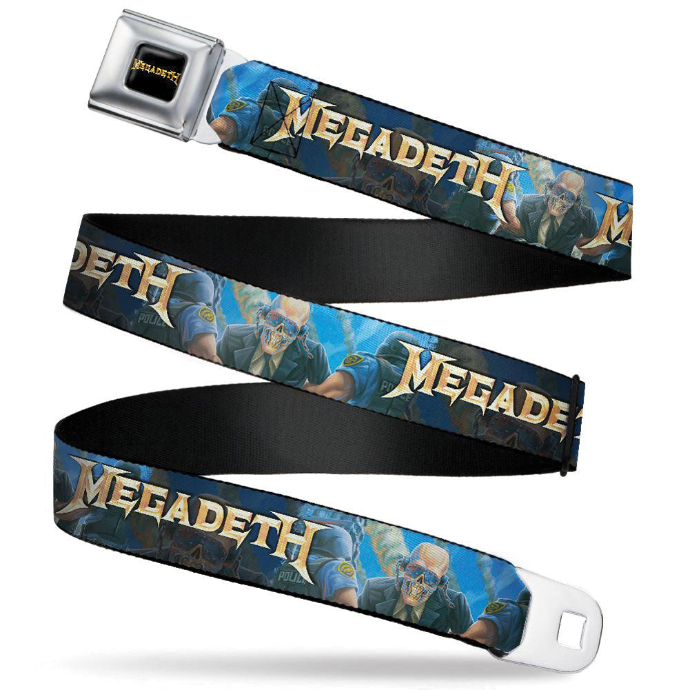 Megadeth Vic Rattlehead Seatbelt Buckle Belt