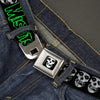 Distressed Fiend Skulls Seatbelt Buckle Belt