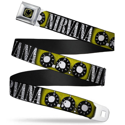 Nirvana Guitar Knobs Seatbelt Buckle Belt
