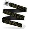 Scattered Smiley Face Seatbelt Buckle Belt