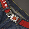 Peace Hand Seatbelt Buckle Belt