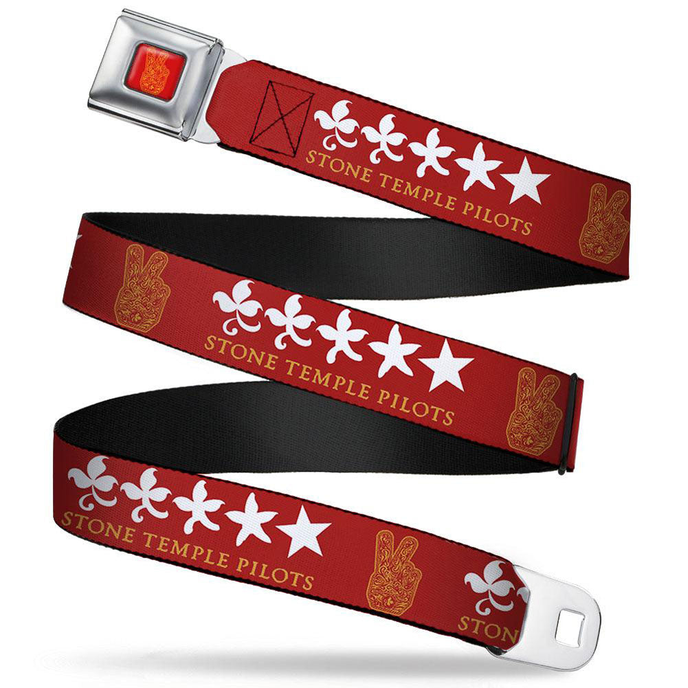 Stone Temple Pilots Peace Hand Seatbelt Buckle Belt