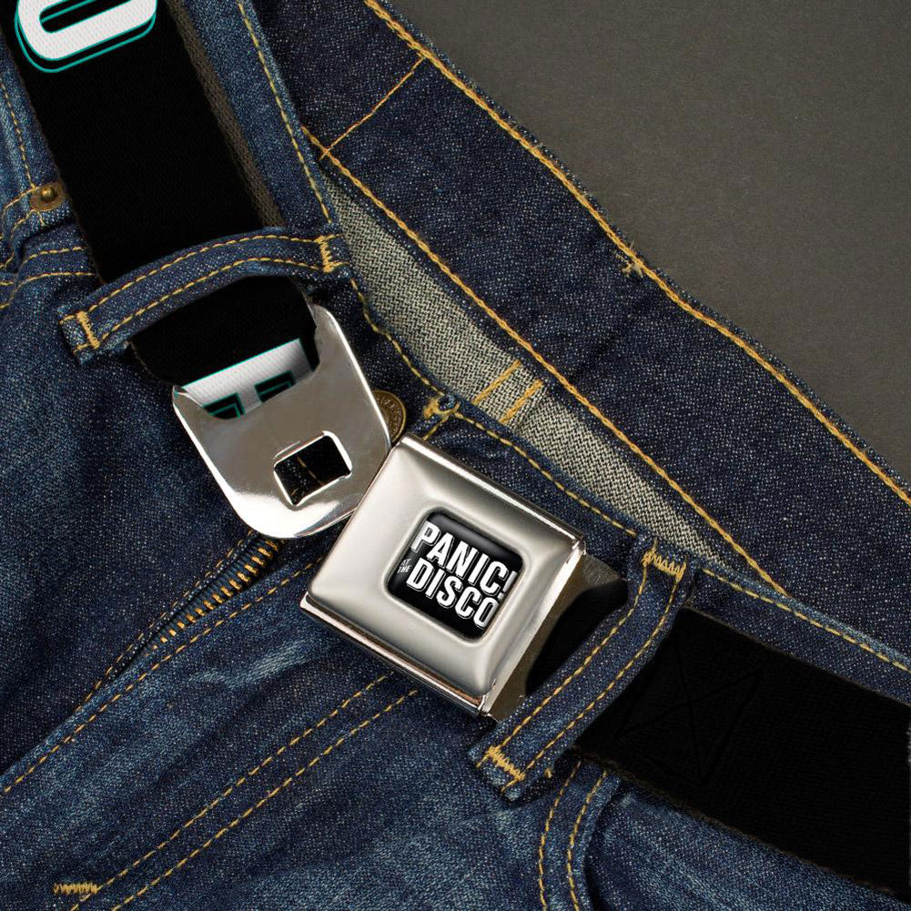 Panic! At The Disco Block Logo Seatbelt Buckle Belt