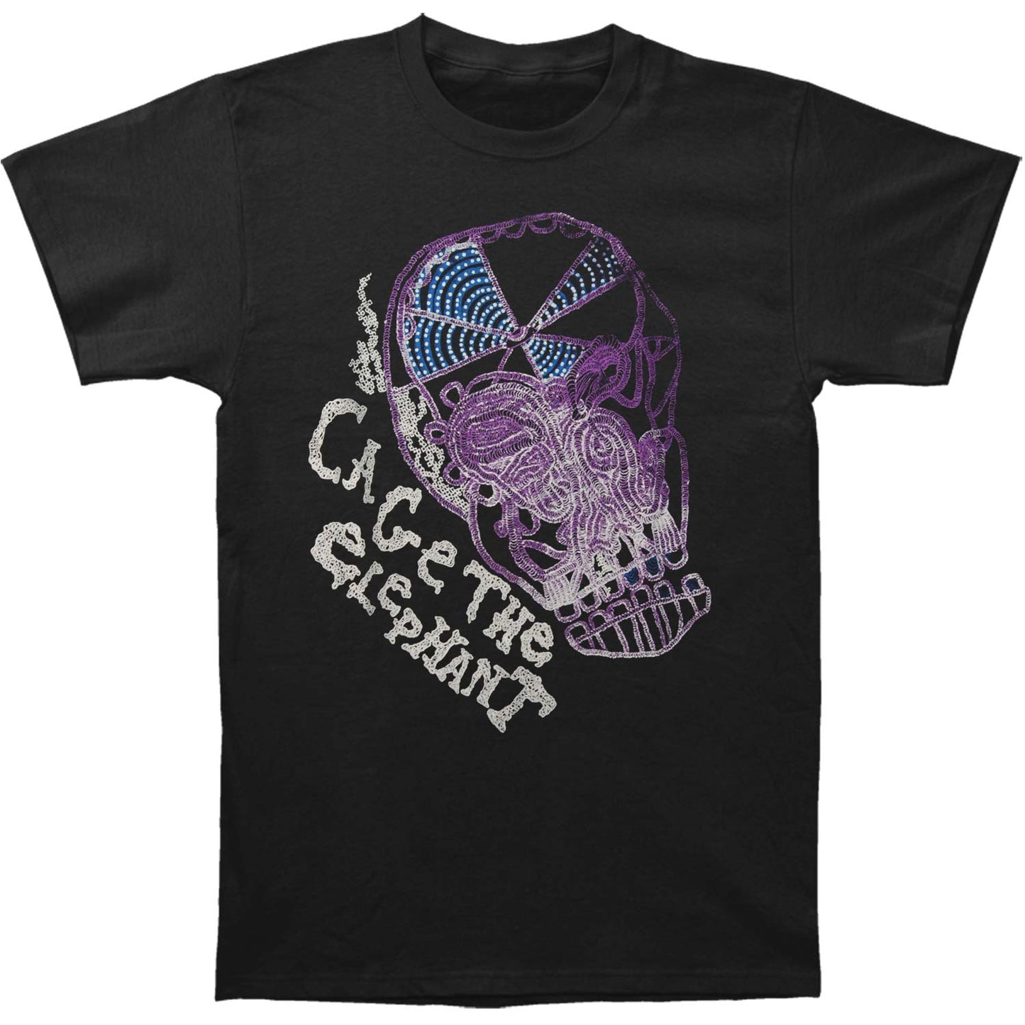 Cage The Elephant Color Skull T-shirt