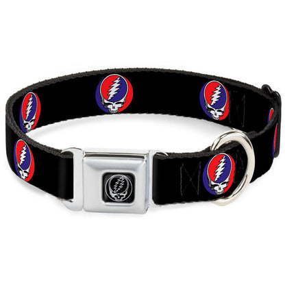 Grateful Dead 1 1/2 Inch Wide Medium Dog Collar/SYF Pet Wear