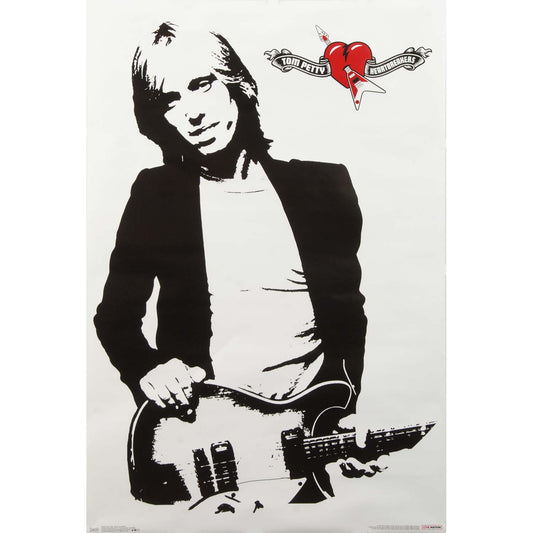 Tom Petty B & W Domestic Poster