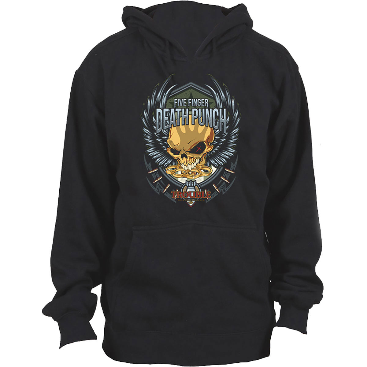 Five Finger Death Punch Trouble Hooded Sweatshirt