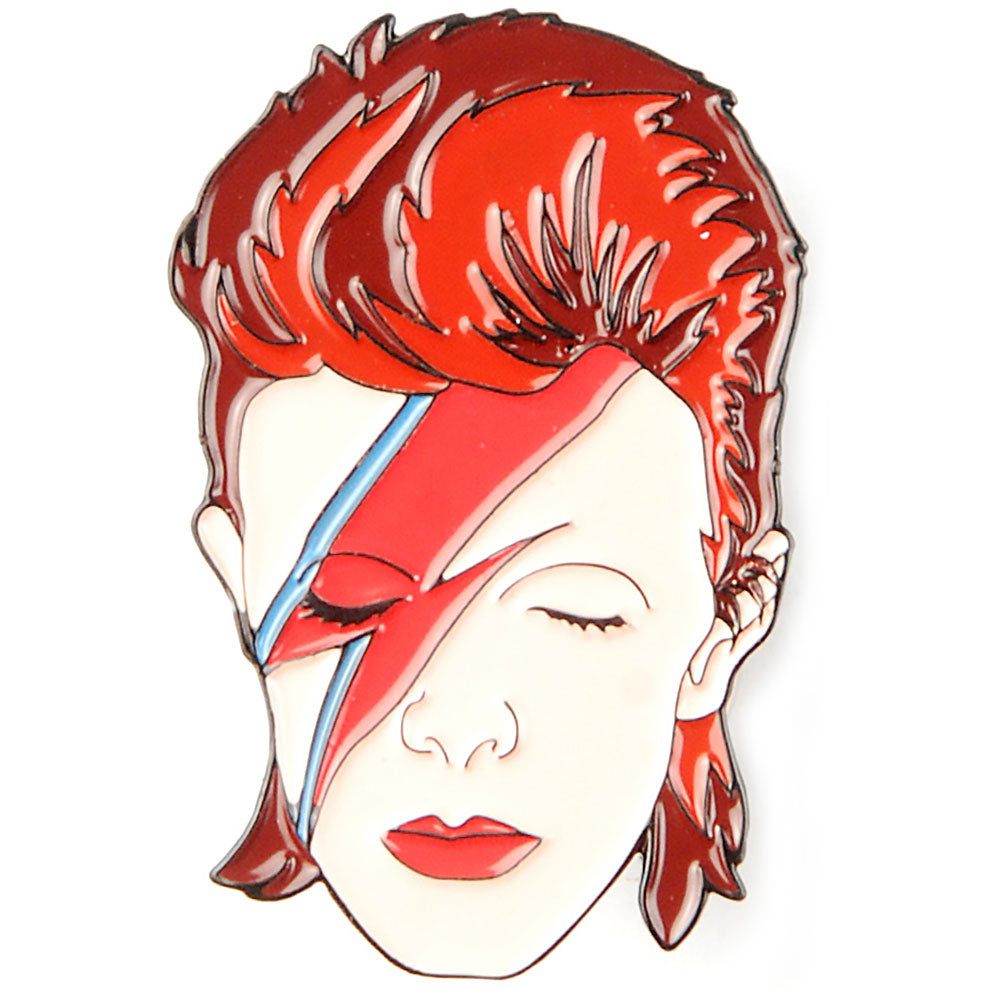 David Bowie Aladdin Sane Pewter Pin Badge