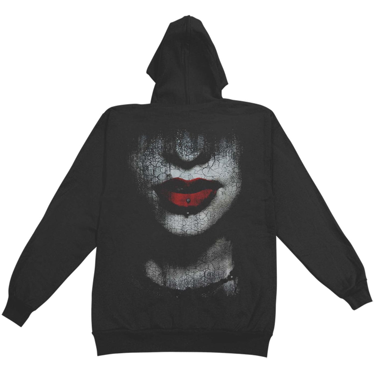 Escape The Fate Lips Zippered Hooded Sweatshirt