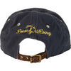 Snider-Brushed Cotton Leather Buckle Baseball Cap