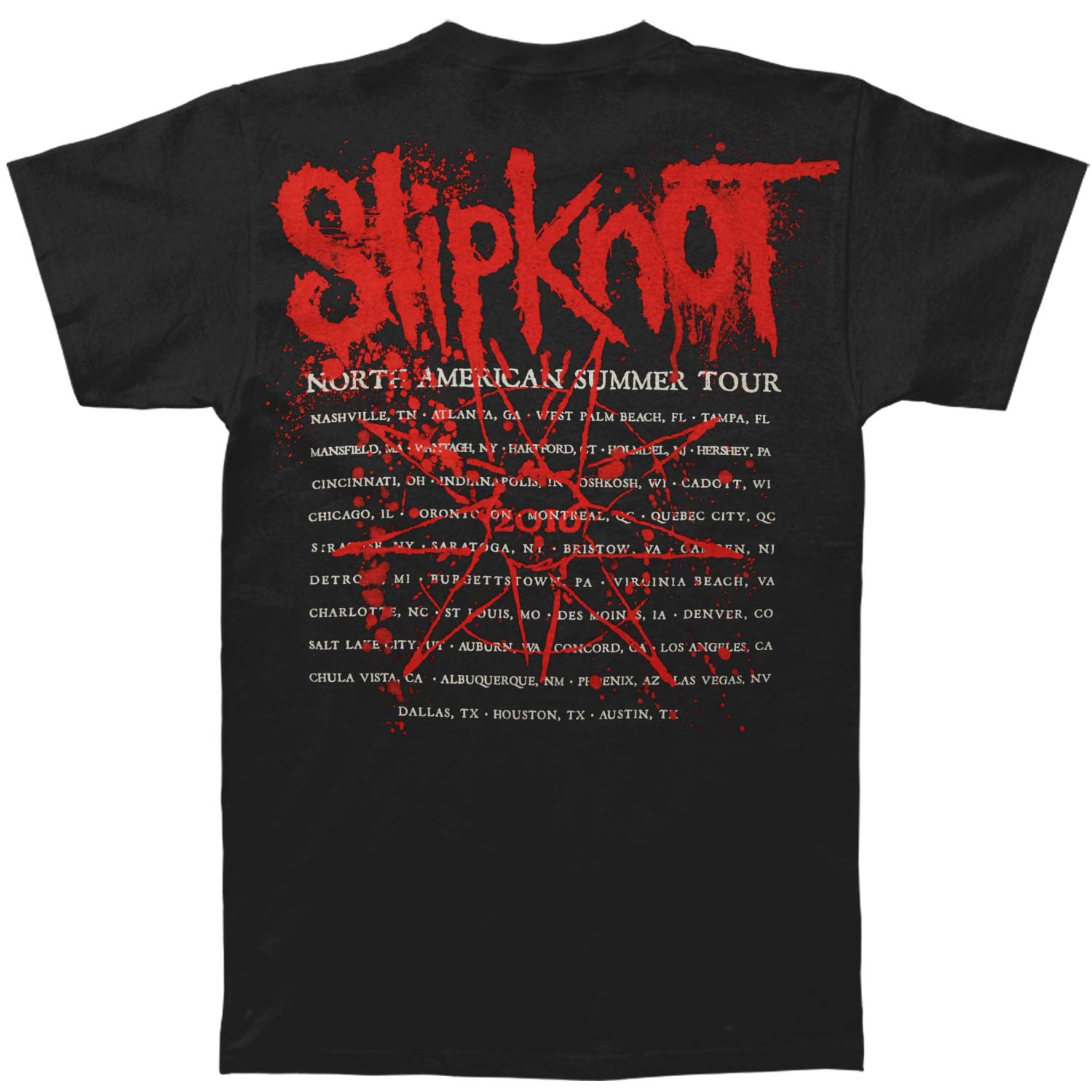 Slipknot NA Summer Tour 2016 T-shirt | Slipknot Merch Store