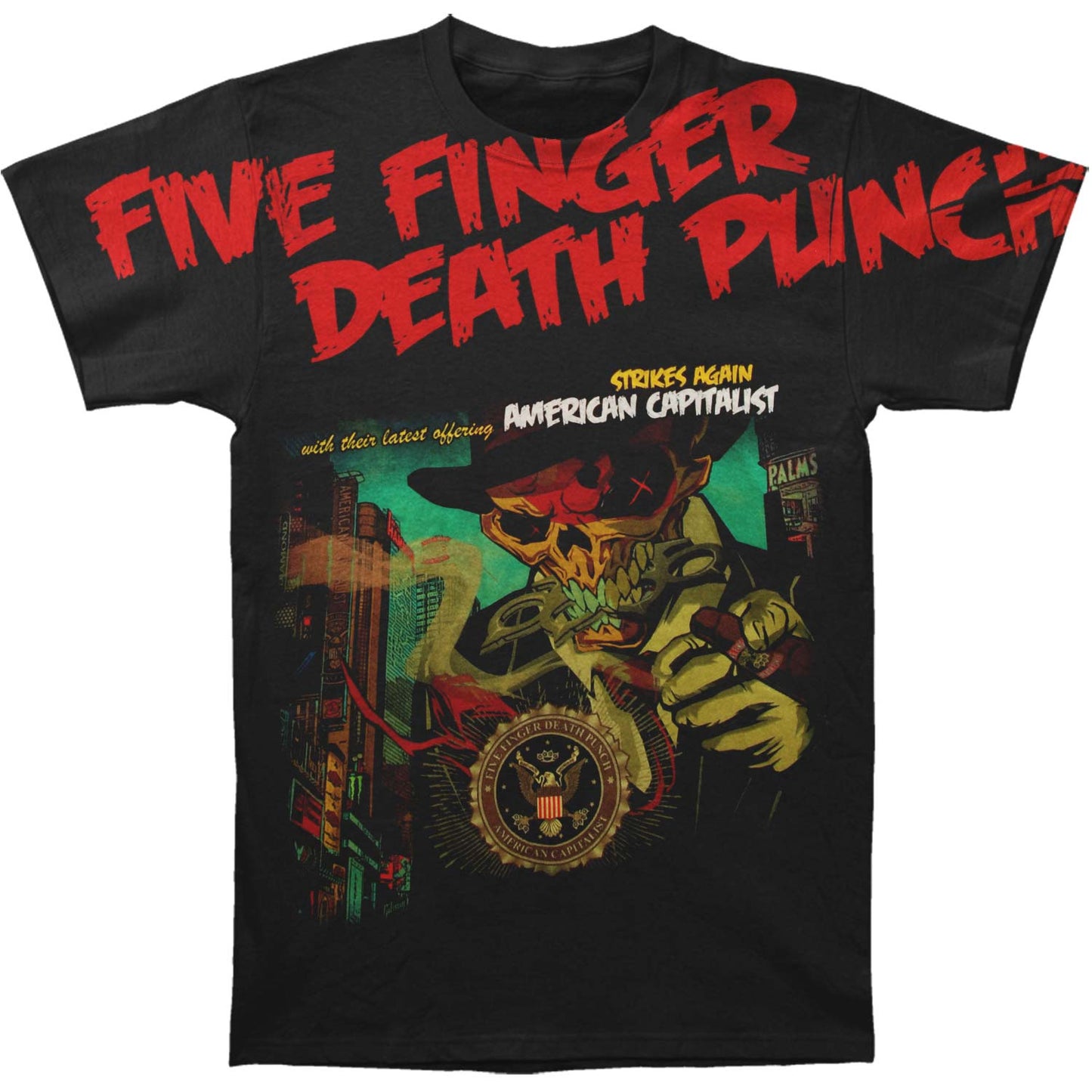 Five Finger Death Punch Strikes Again Subway T-shirt