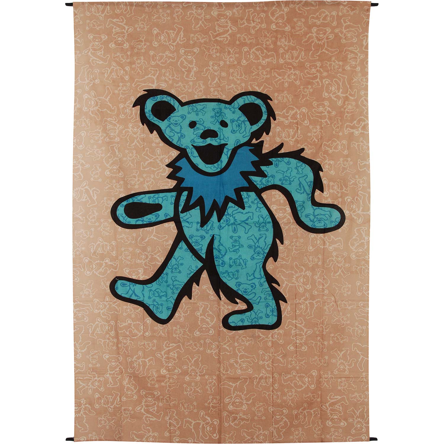 Blue Dancing Bear Tapestry