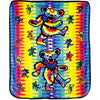 Tie Dye Bears Fleece Blanket