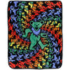 Green Dancing Bear Fleece Blanket