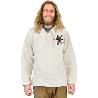 Grateful Dead Tie Dye Bear Hooded Sweatshirt