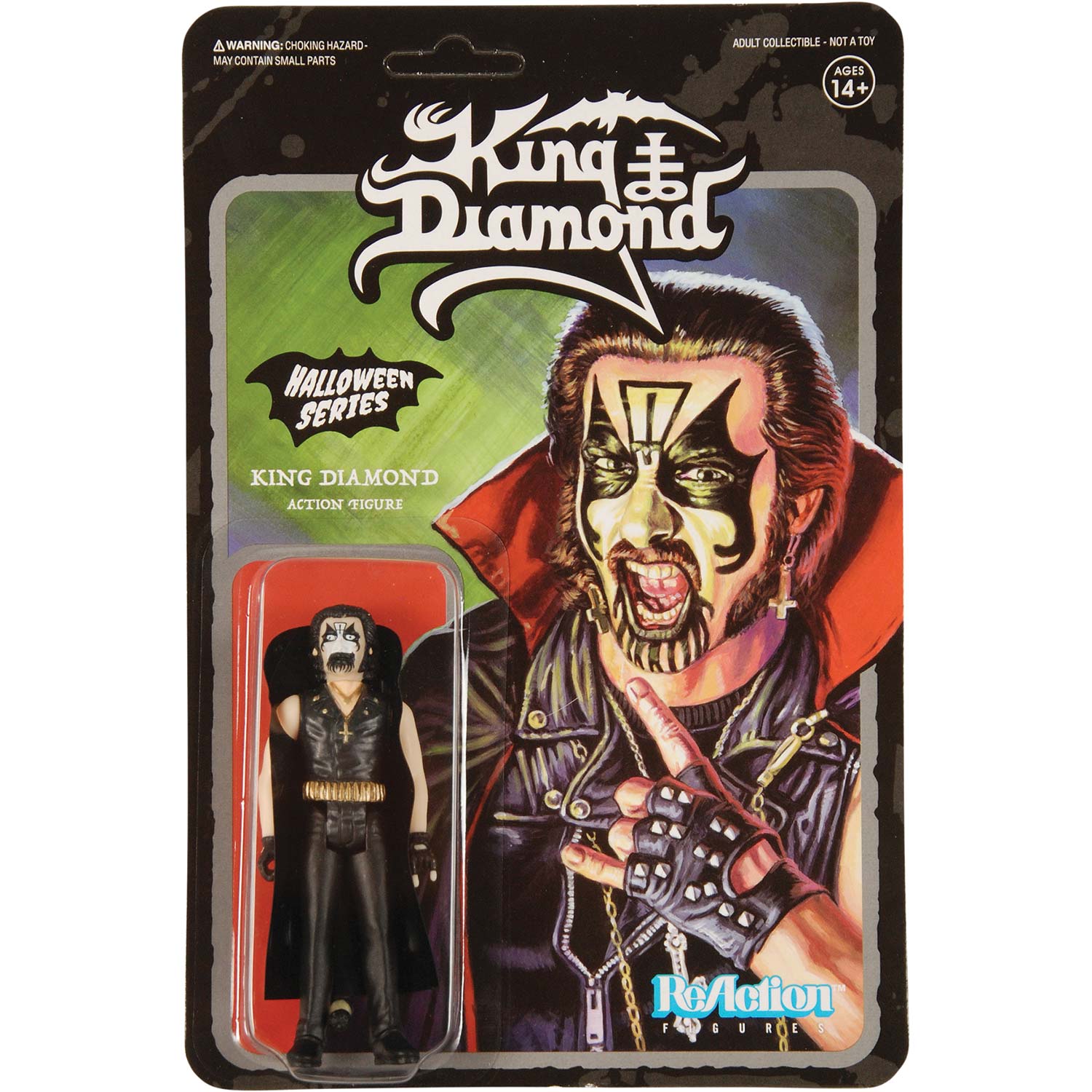 Super7 "Halloween Series" King Diamond 3.75" ReAction Figure Action Figure