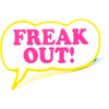 Freak Out Bubble Enamel Pin Pewter Pin Badge