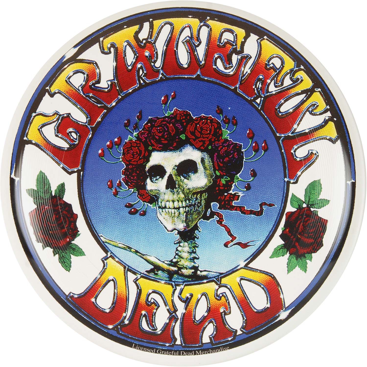Grateful Dead Ultimate Disc Full print skull and roses Frisbee