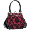 Mistress Kisslock In Red Damask Bag Girls Handbag