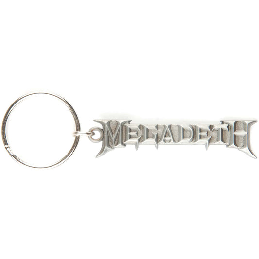 Megadeth Chrome Logo Metal Key Chain