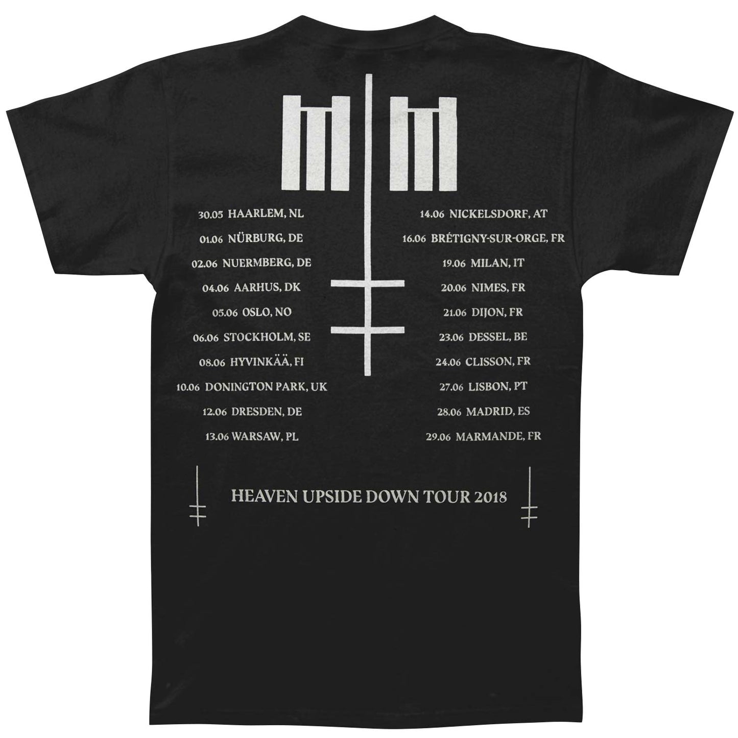 Painted Face Euro Tour 2018 Slim Fit T-shirt