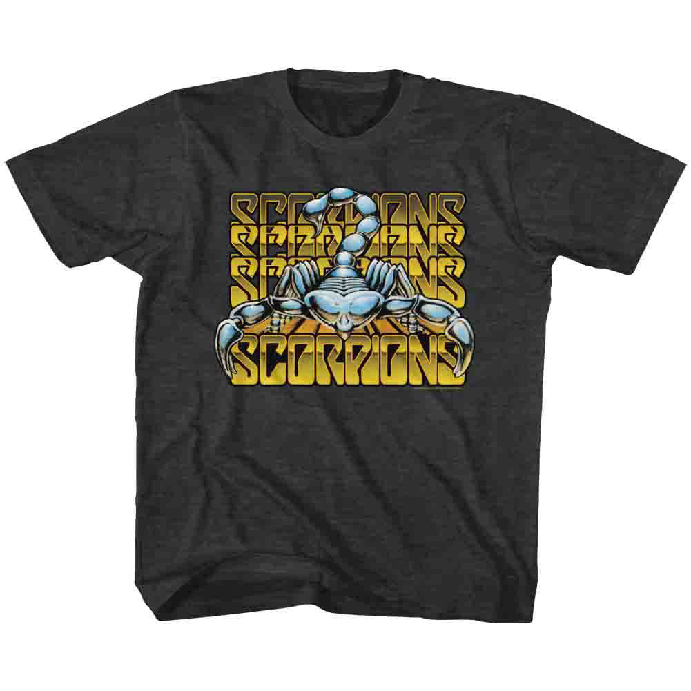 Scorpions Metallic Logos Kids Childrens T-shirt