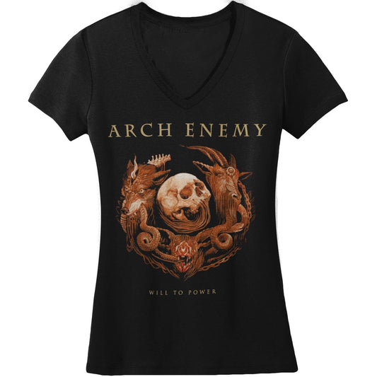 Will To Power Album Cover Ladies Tee Junior Top