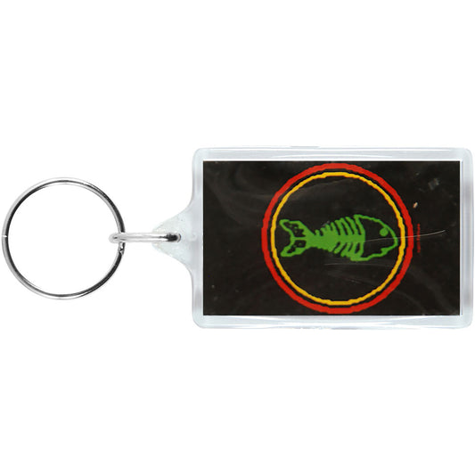 Fishbone Classic Logo Plastic Key Chain